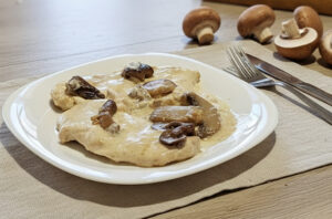 Scaloppine panna e funghi
