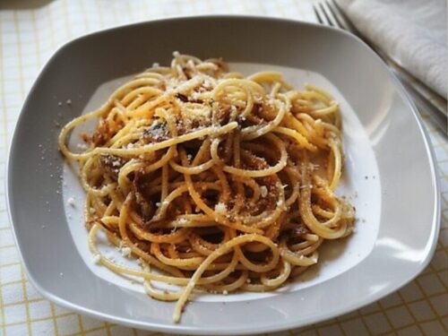 spaghetti acciughe alici