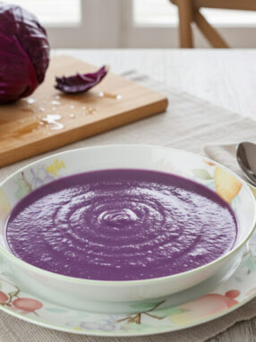 vellutata cavolo viola