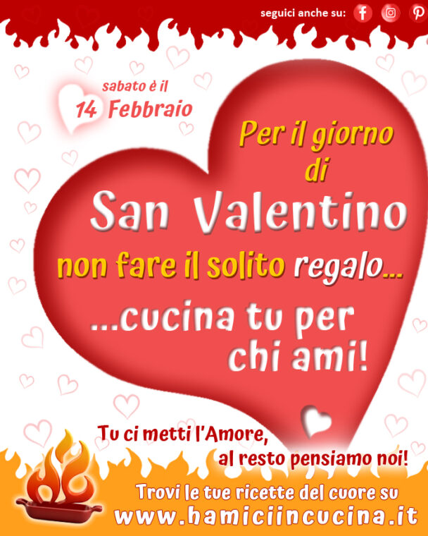 Menu di san Valentino 2026