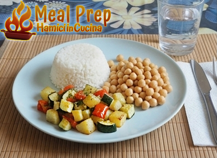 Meal Prep 1 - riso ceci verdure