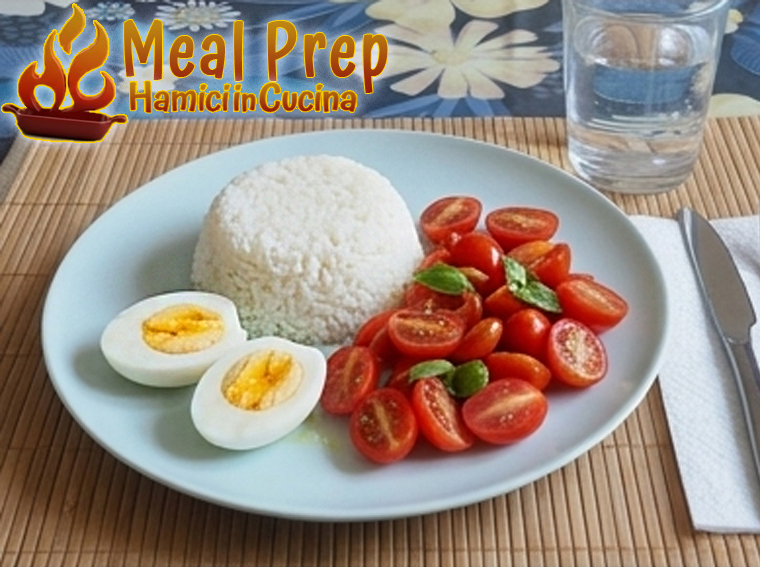 Meal Prep 3 - riso uova pomodorini