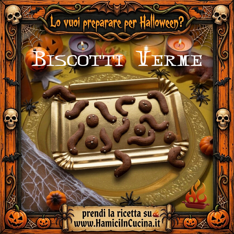 biscotti verme Halloween