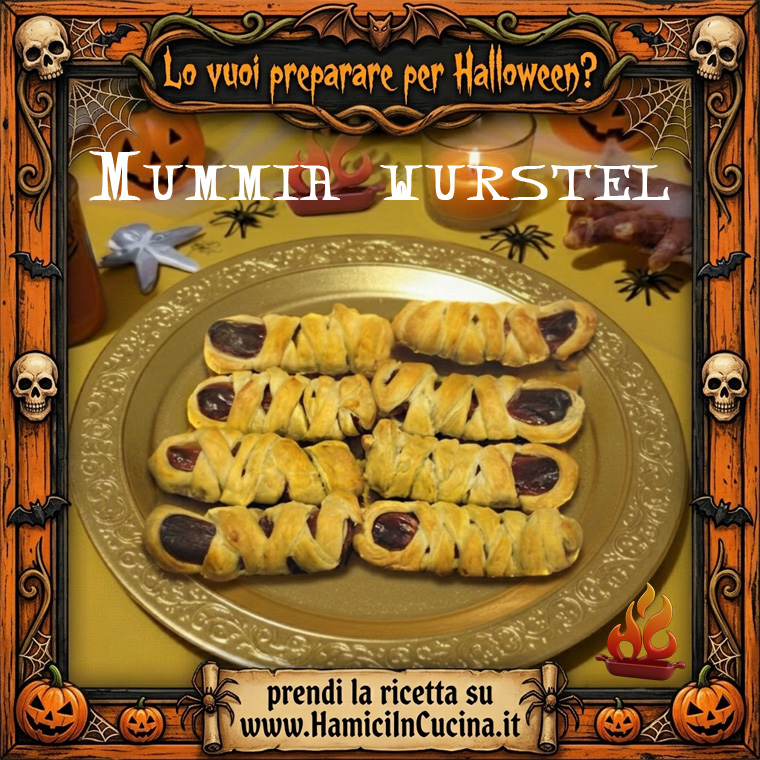 mummia wurstel Halloween